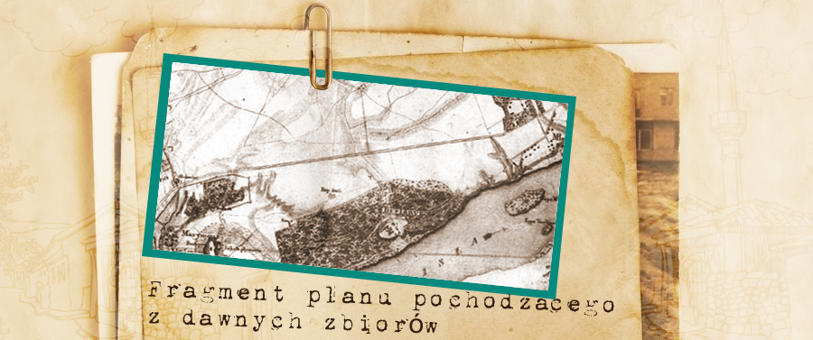 Fragment planu pochodzącego z dawnych zbiorów biblioteki książąt Czetwertyńskich